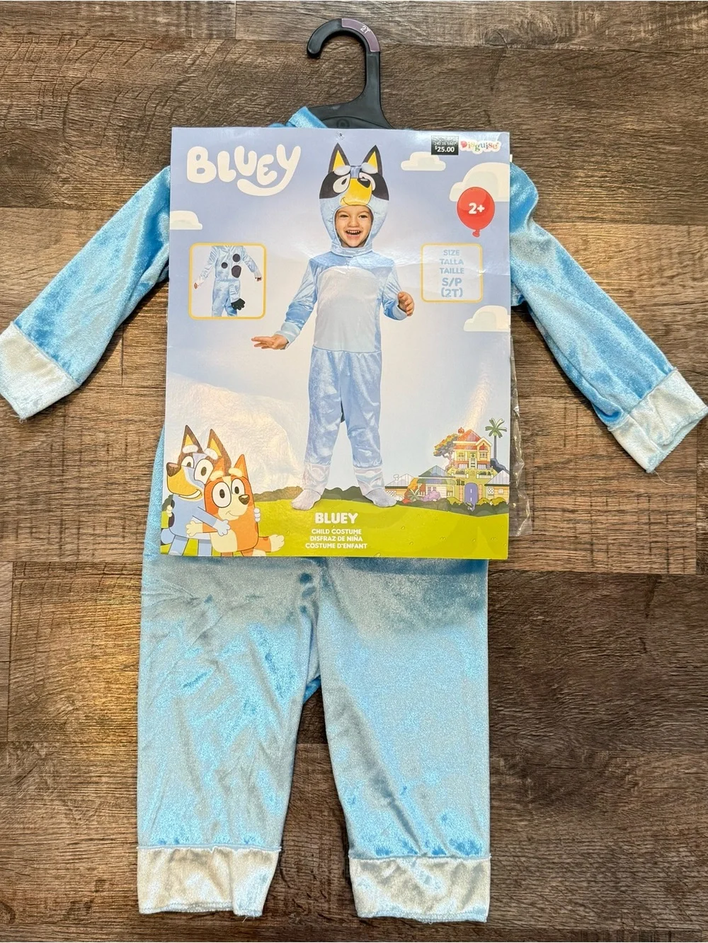 NWT Disney Bluey Toddler Halloween Costume 2T Jumpsuit and Hat Disguise Cosplay